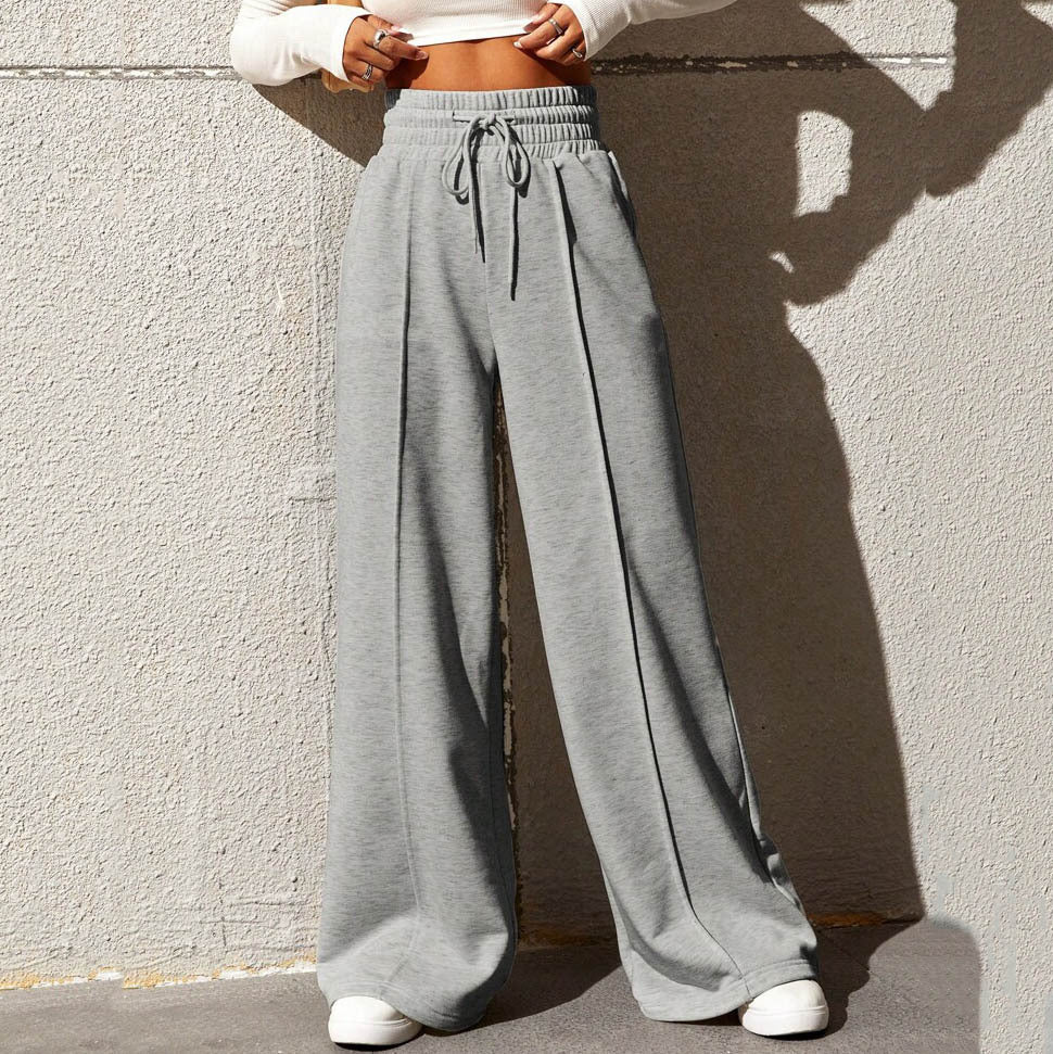 Drawstring Wide-Leg Pants