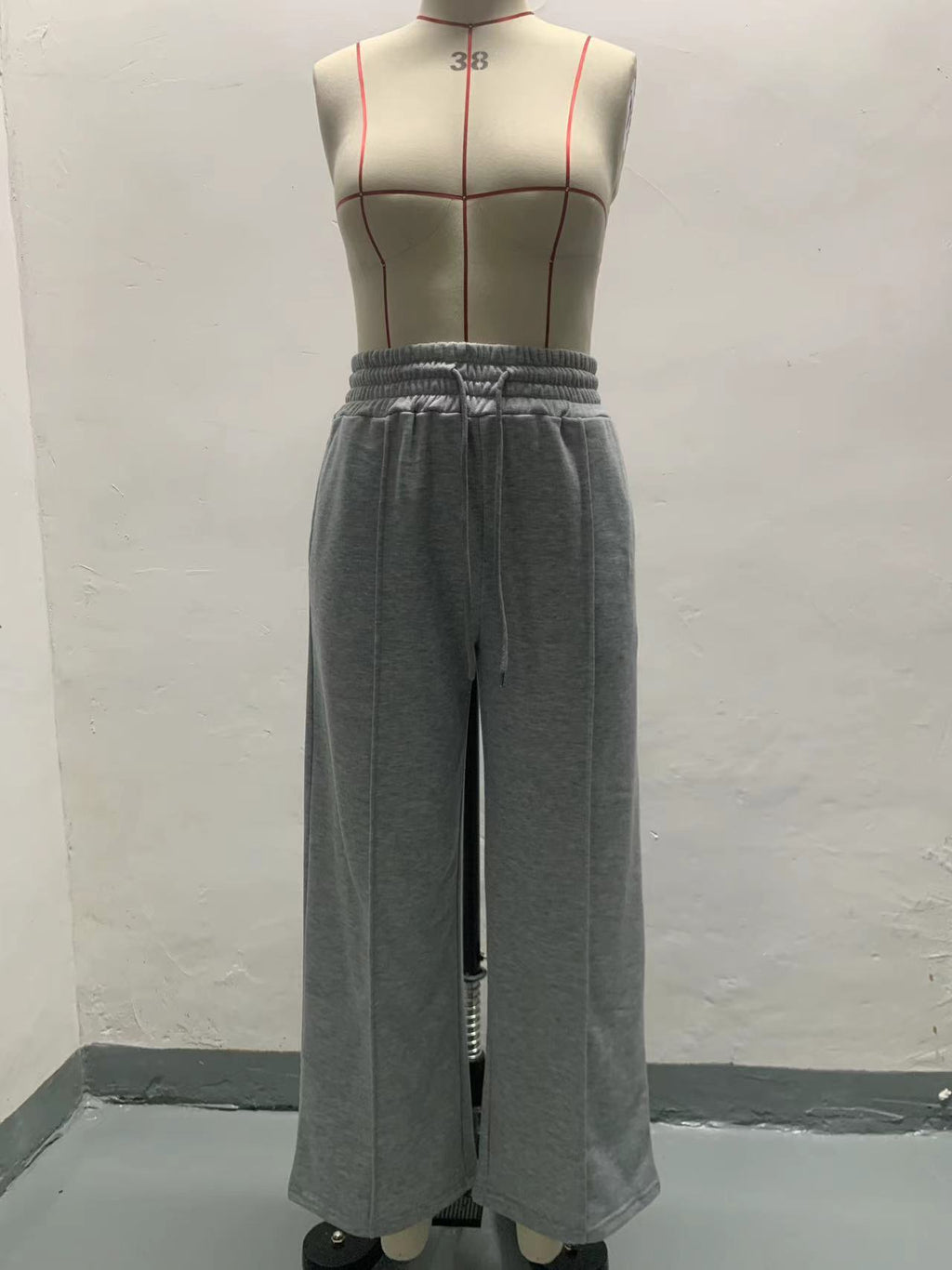Drawstring Wide-Leg Pants