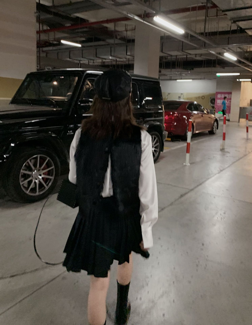 Pleated Plaid Mini Skirt