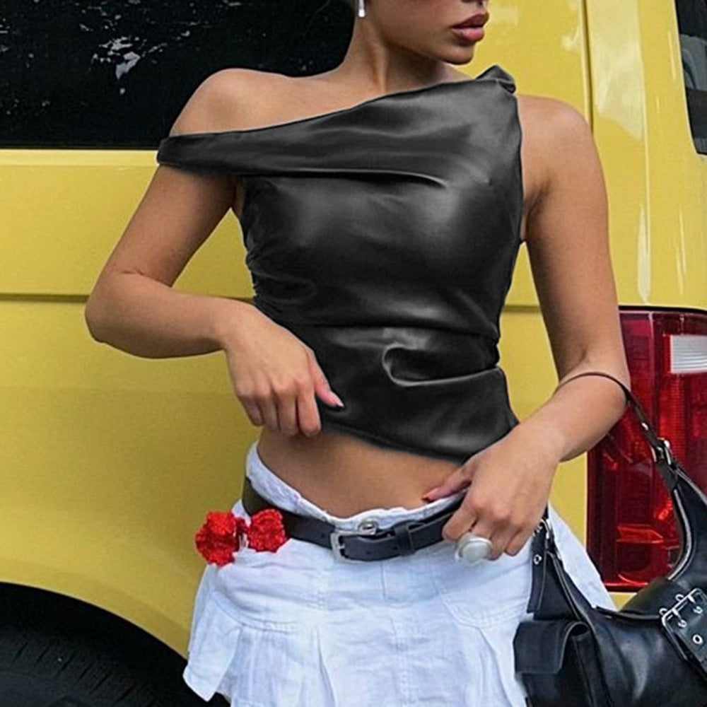 Asymmetric Sleeveless Top