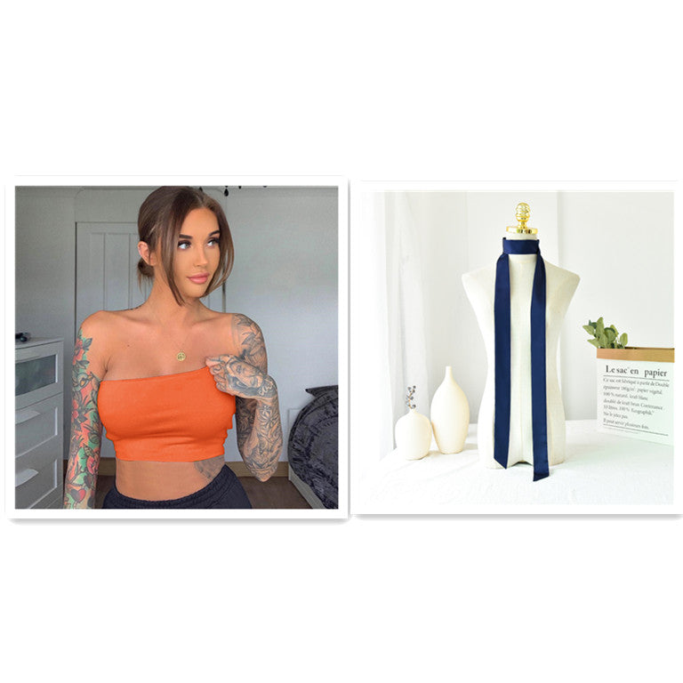 Strapless Crop Top — Top or Scarf Set
