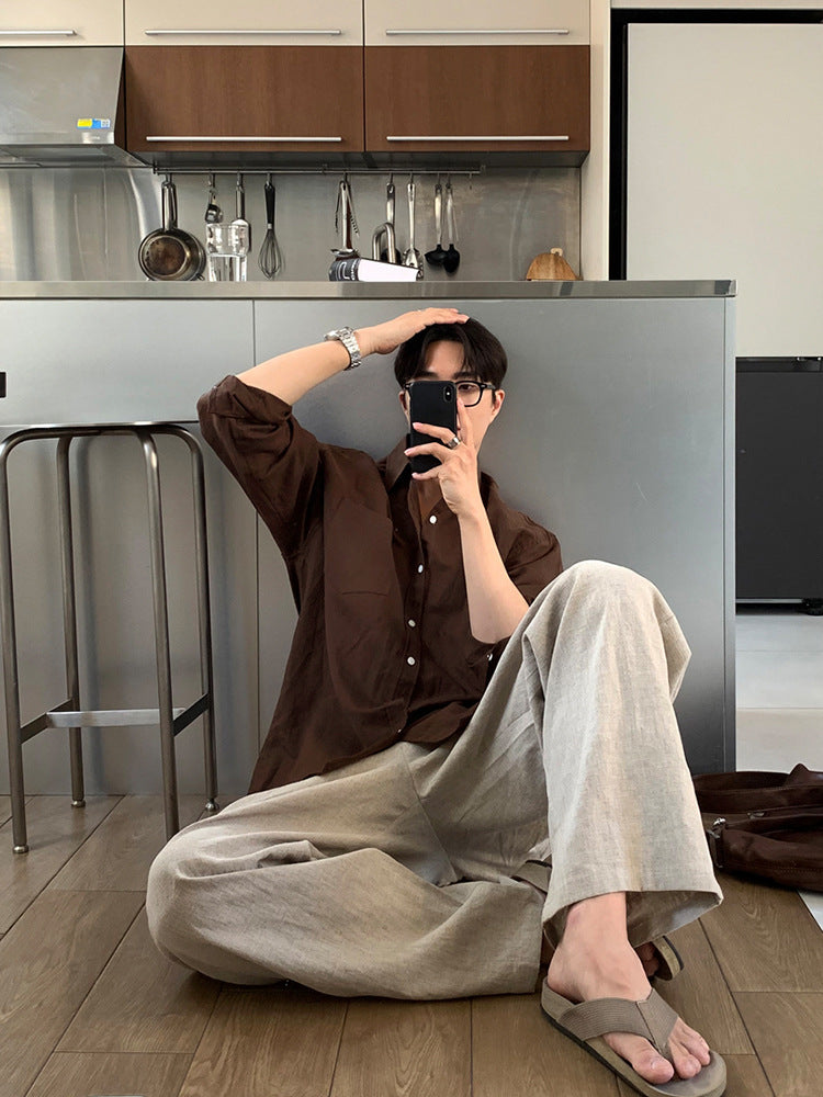 Relaxed Long-Sleeve Shirt