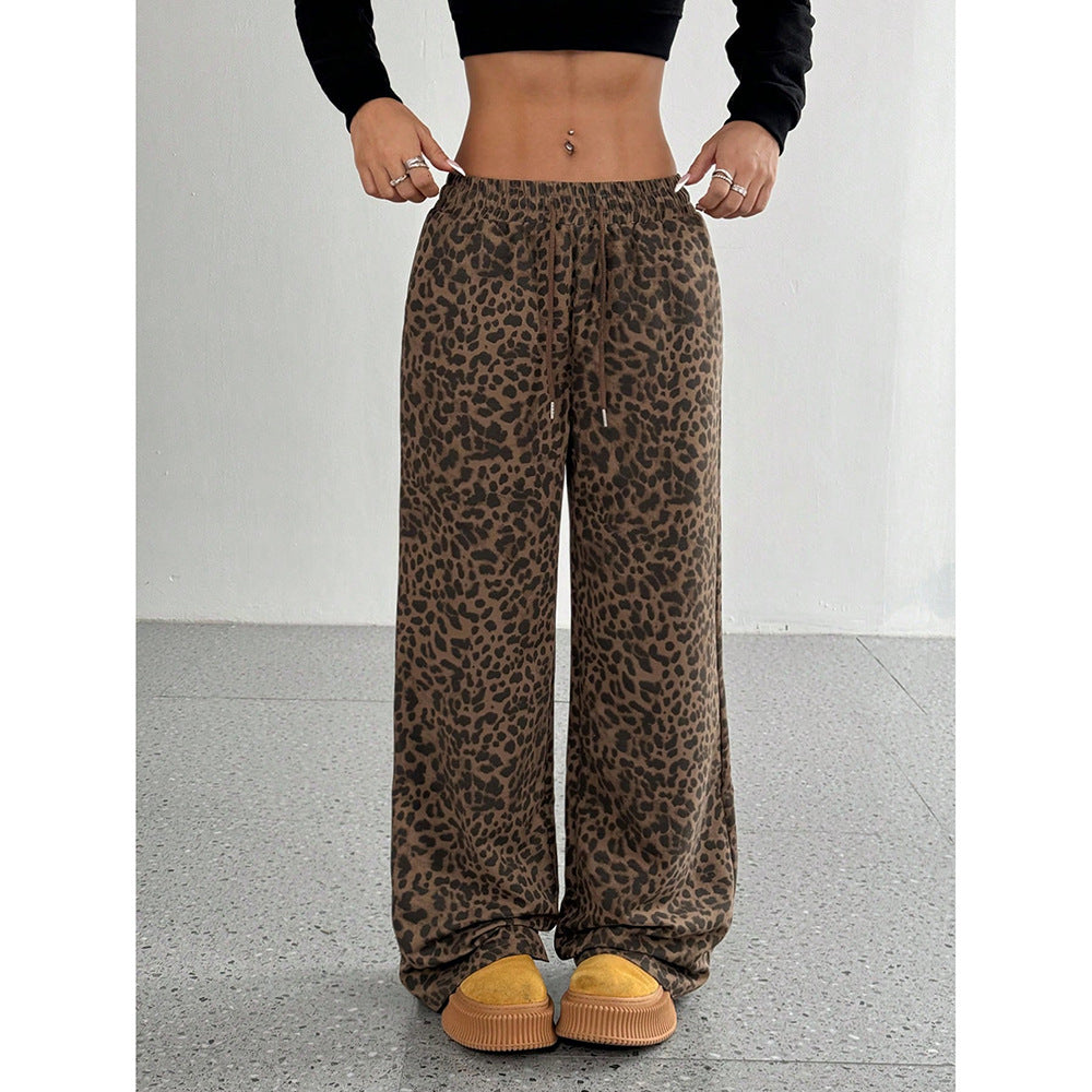 Printed Wide-Leg Pants