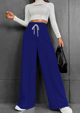 Drawstring Wide-Leg Pants