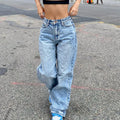 High-Waisted Relaxed Jeans