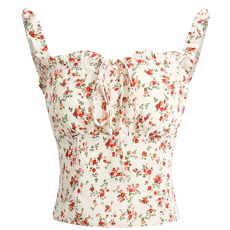 Floral Tie-Front Camisole