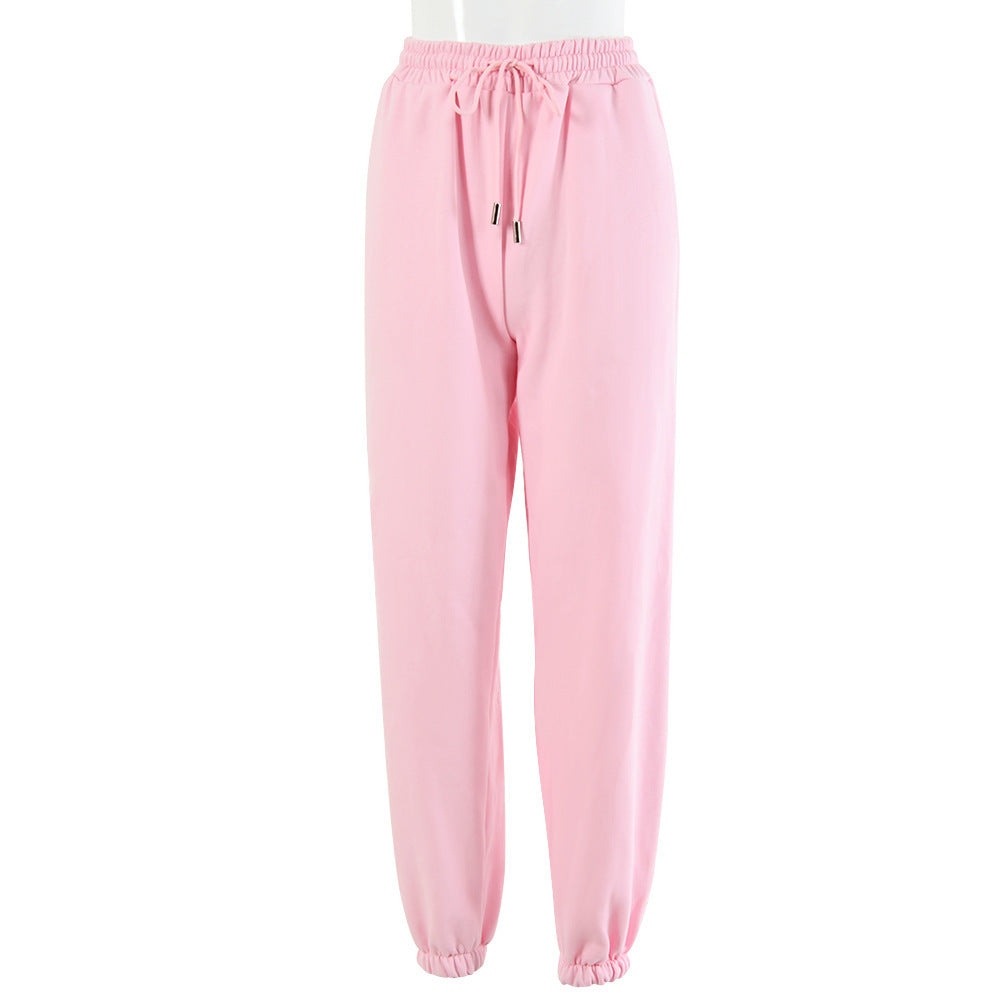Drawstring Cuffed Joggers