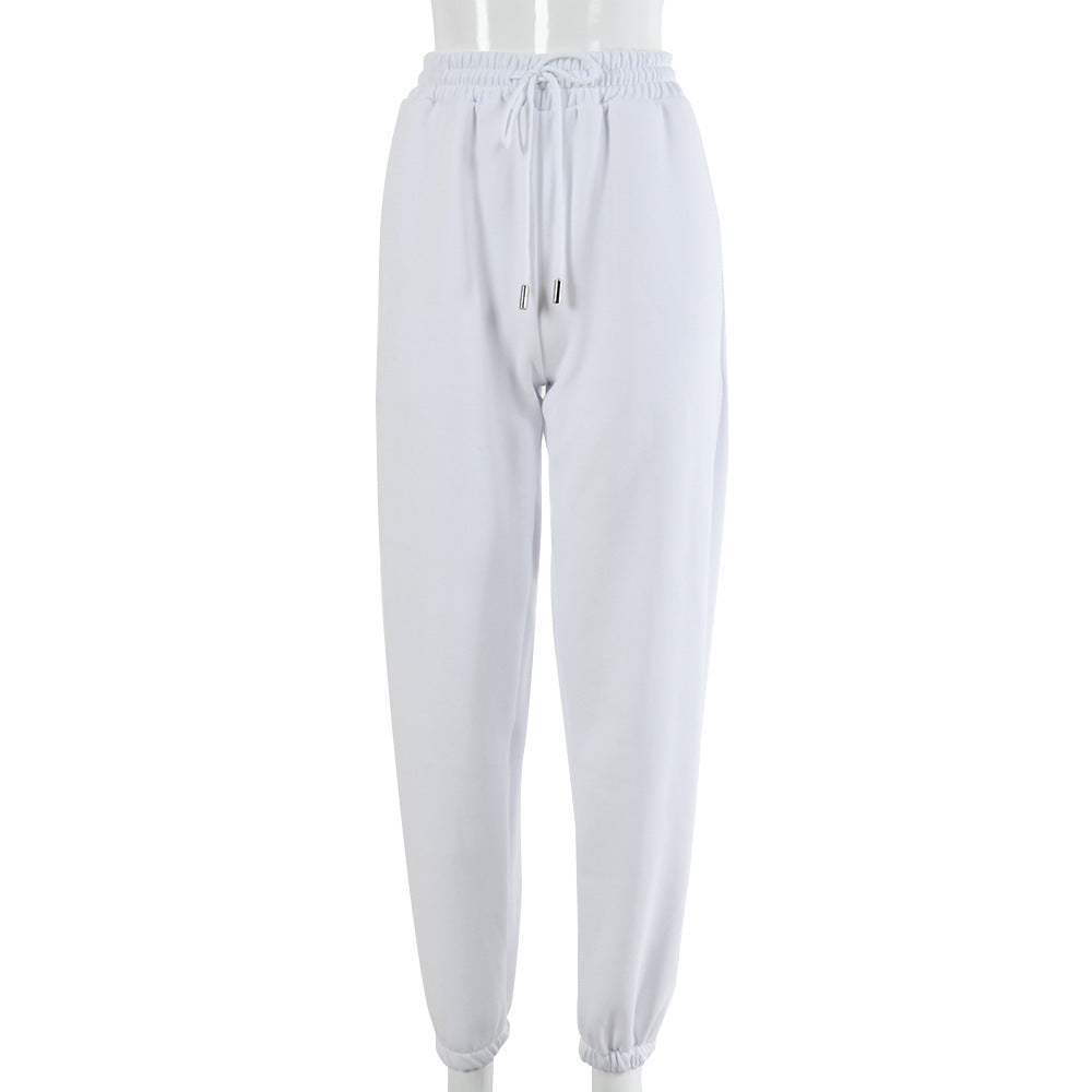 Drawstring Cuffed Joggers