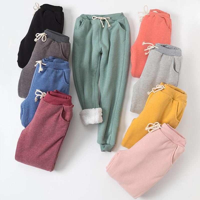 Fleece-Lined Drawstring Joggers