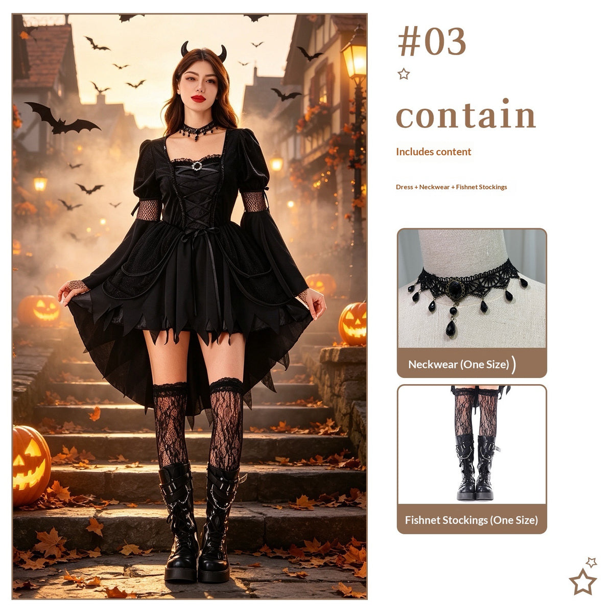 Witch Costume Dress — Choose Your Set