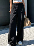 Patch-Pocket Wide-Leg Pants