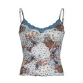 Floral Lace-Trim Cami