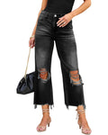 Distressed Loose-Fit Jeans