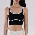 Contrast-Trim Sports Bra