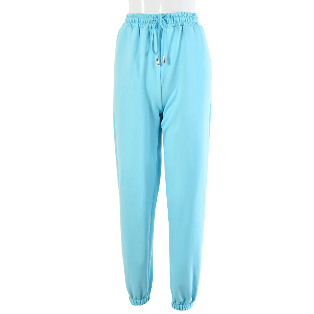 Drawstring Cuffed Joggers