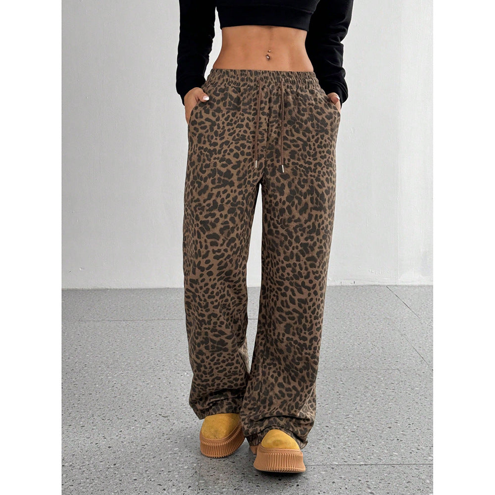 Printed Wide-Leg Pants