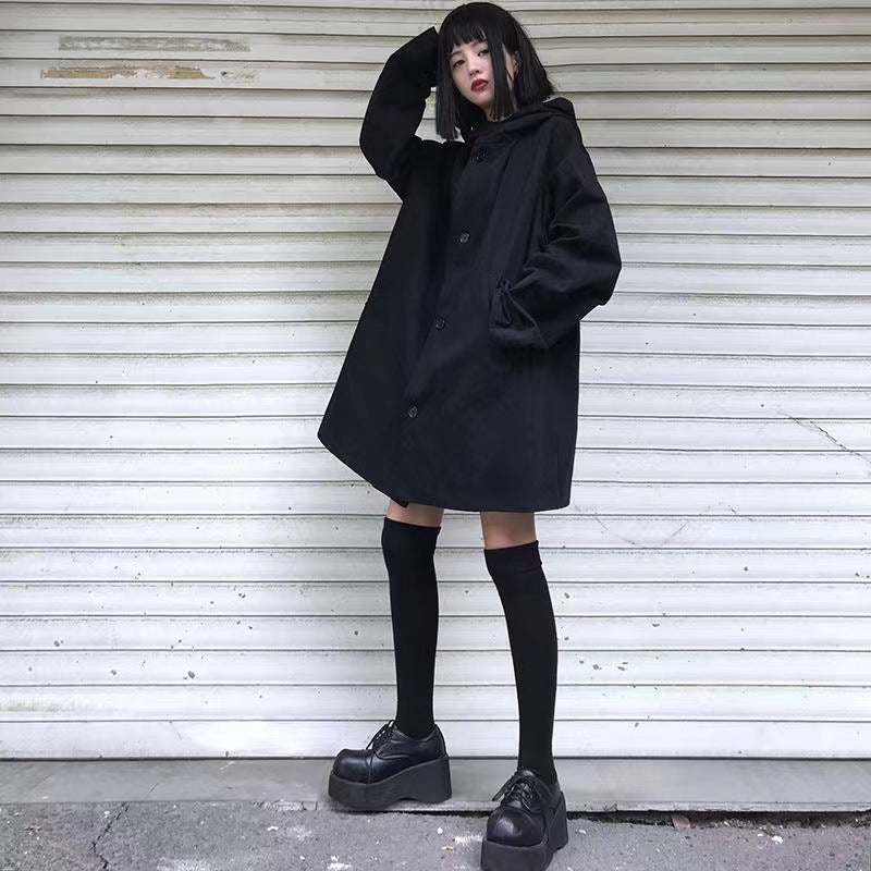 Relaxed Hooded Coat