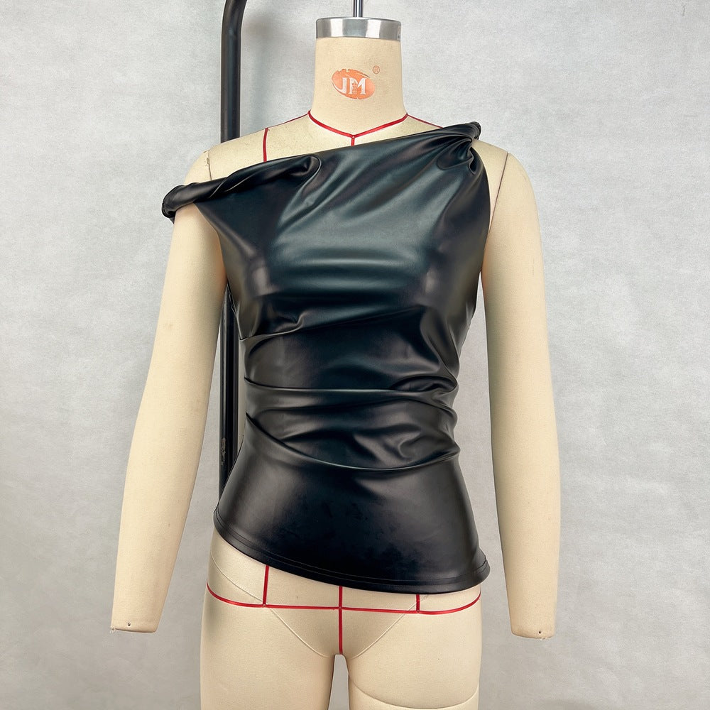 Asymmetric Sleeveless Top