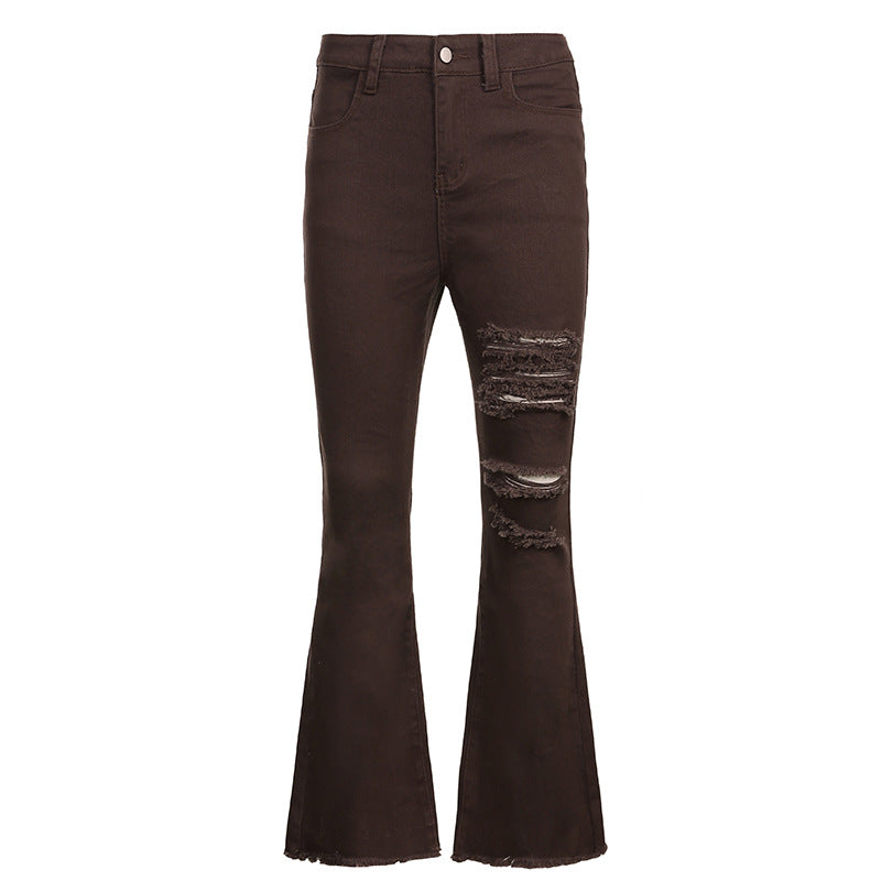 High-Waist Straight-Leg Jeans