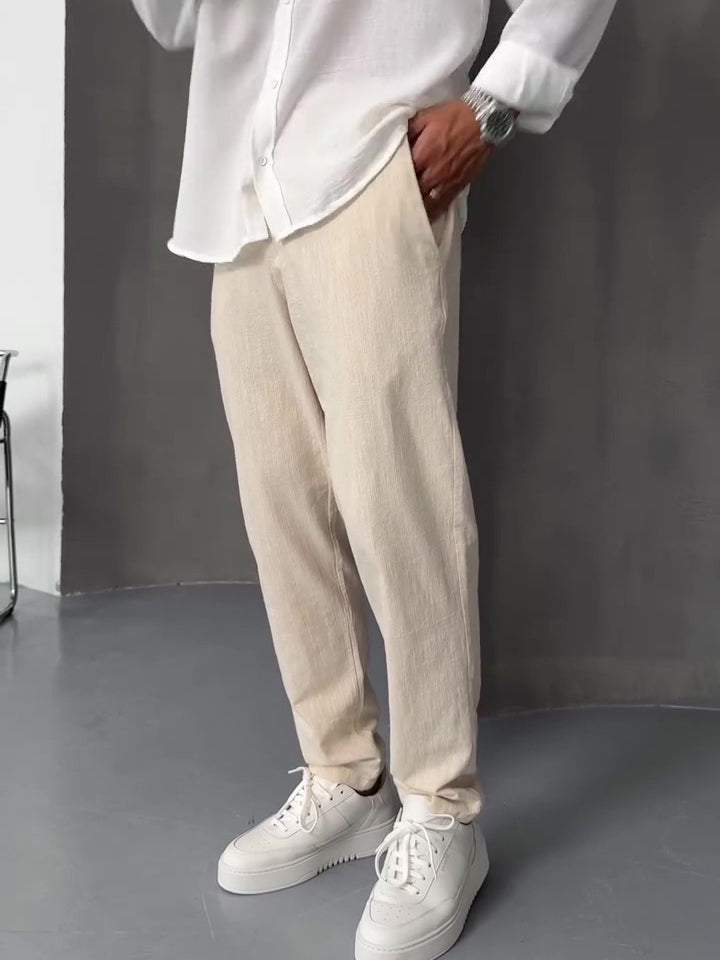 Straight-Leg Trousers