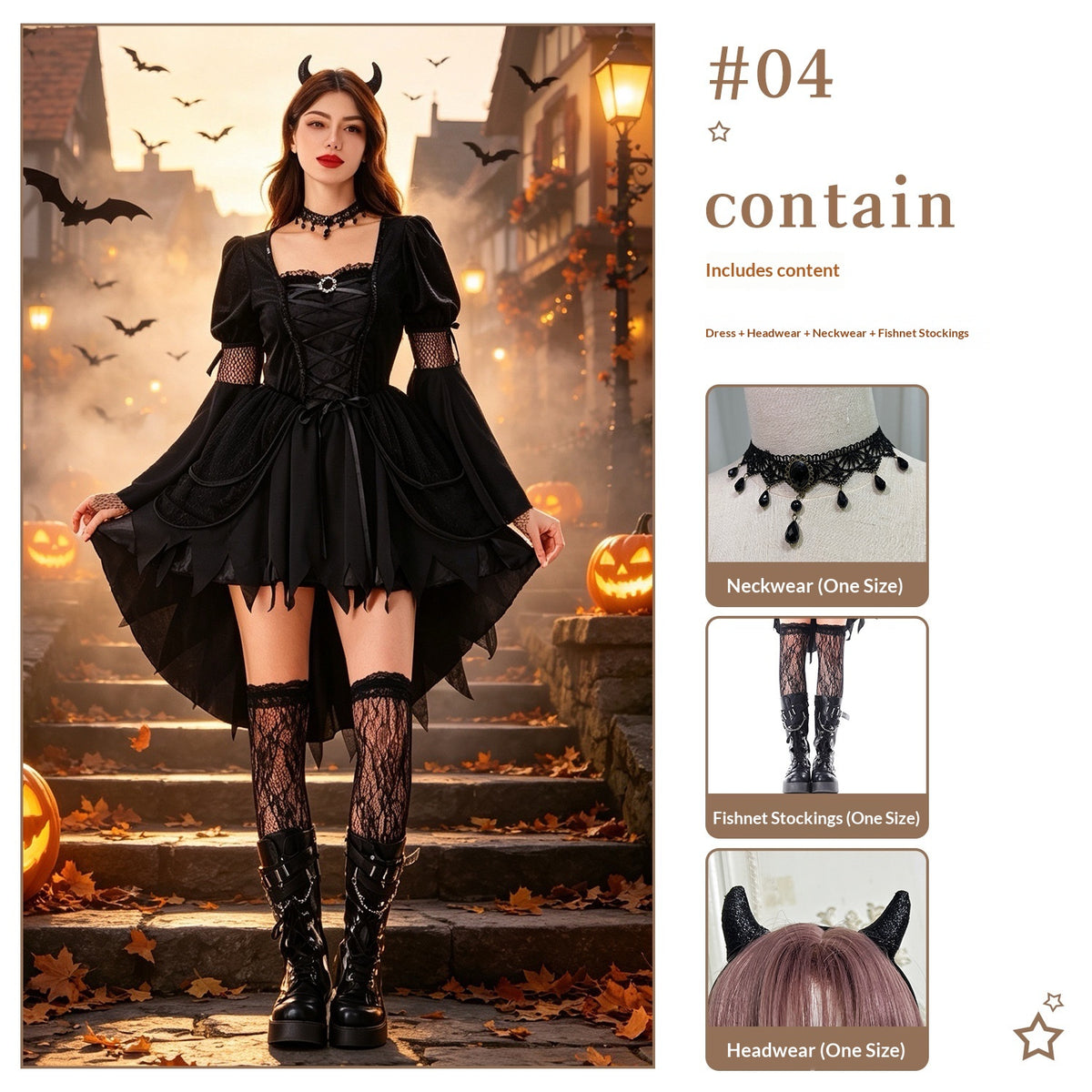 Witch Costume Dress — Choose Your Set