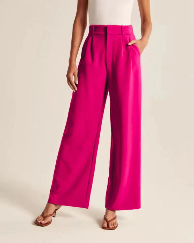 Pleated Wide-Leg Pants