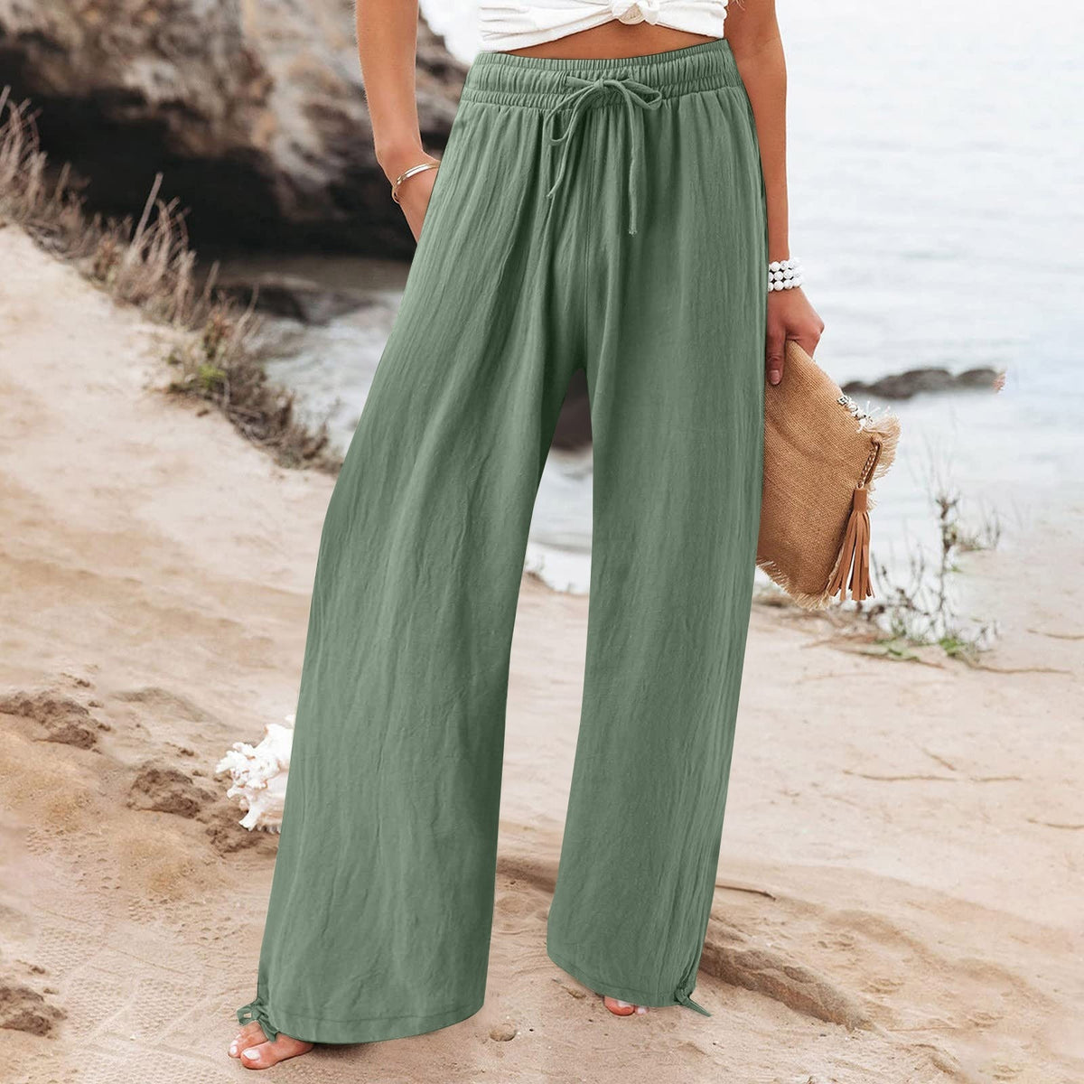 Drawstring Beach Pants