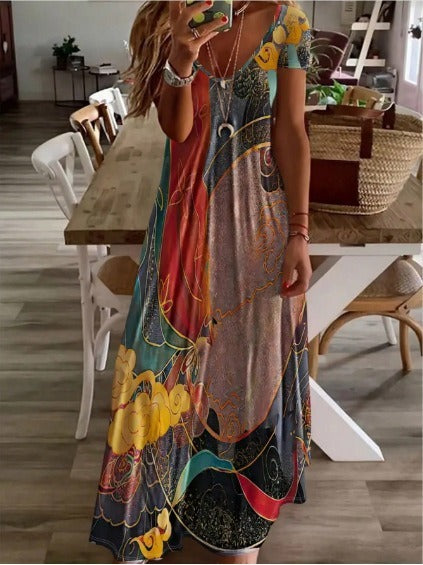 Butterfly Print Dress