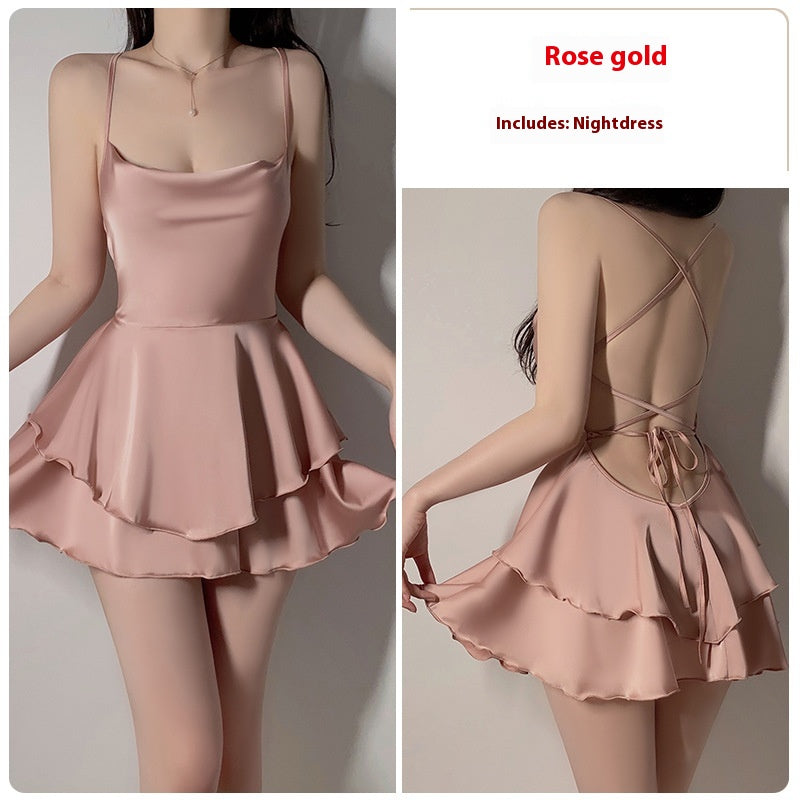 Ruffle Nightdress & Robe — Separates