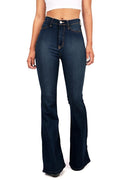 High-Waisted Stretch Flare Jeans