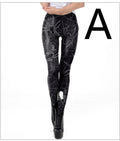 Spiderweb & Skeleton-Print Leggings