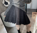 Pleated Plaid Mini Skirt