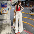 Polka-Dot Wide-Leg Pants