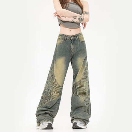 Tinted Straight-Leg Jeans