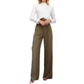 Long-Sleeve Top & Straight-Leg Pants Set