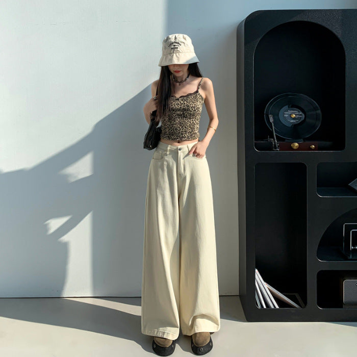 High-Waisted Straight-Leg Pants