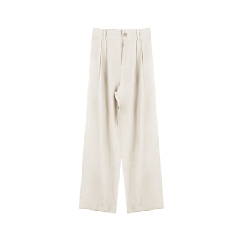Pleated Wide-Leg Trousers