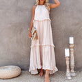 Tiered Sleeveless Maxi Dress