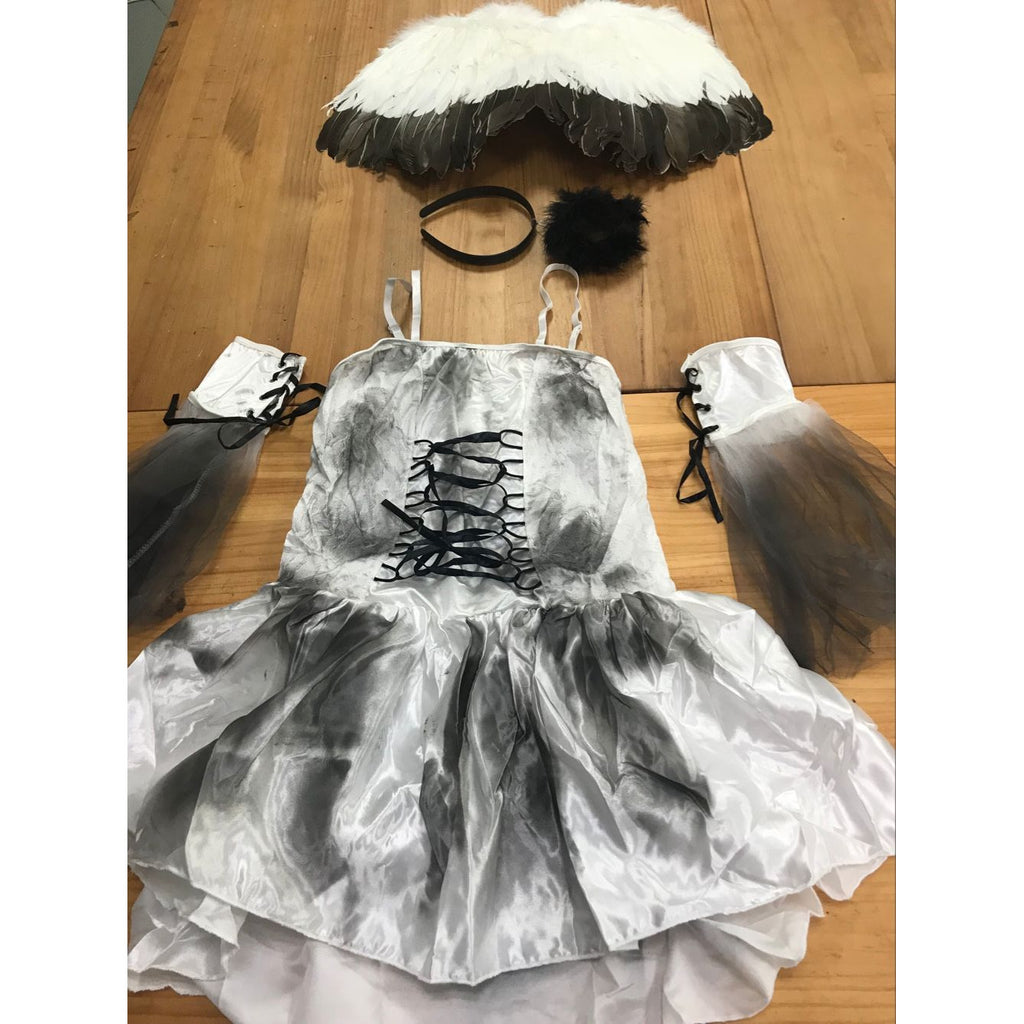 Angel Dress, Wings & Halo Costume Set