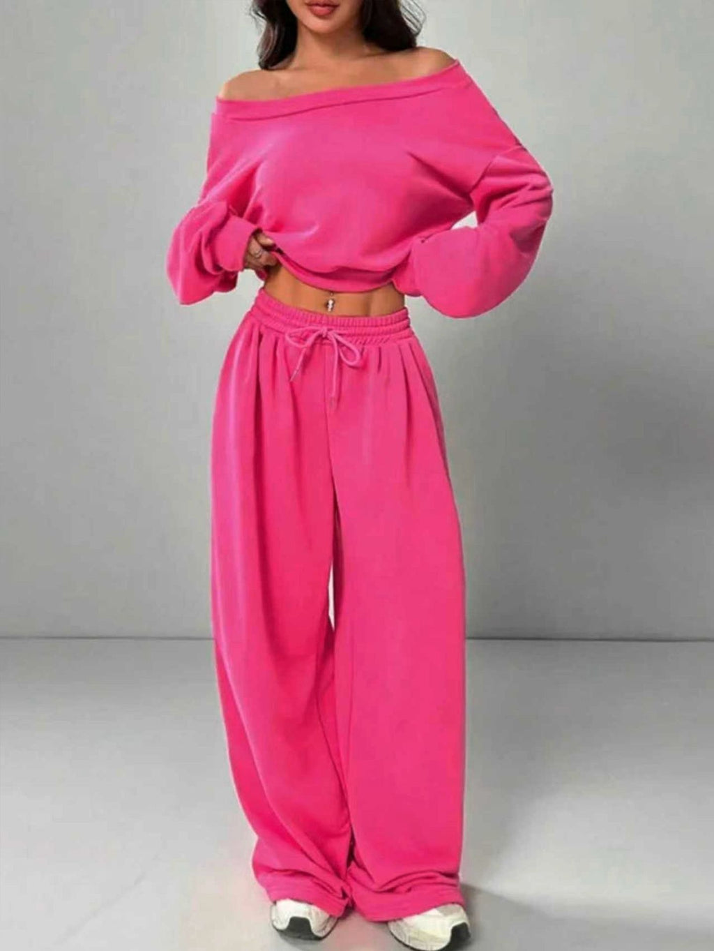 Off-Shoulder Top & Pants Set