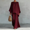 Relaxed Wide-Leg Pants Set