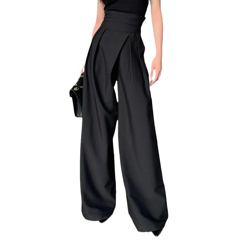 Pleated Wide-Leg Pants