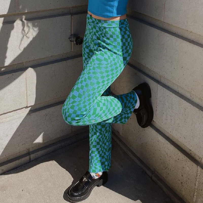 Printed Flare Pants