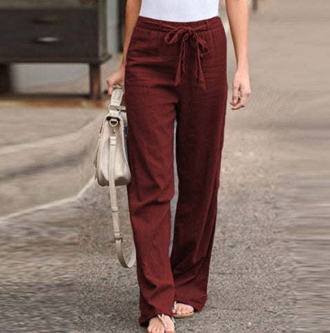 Drawstring Pull-On Trousers