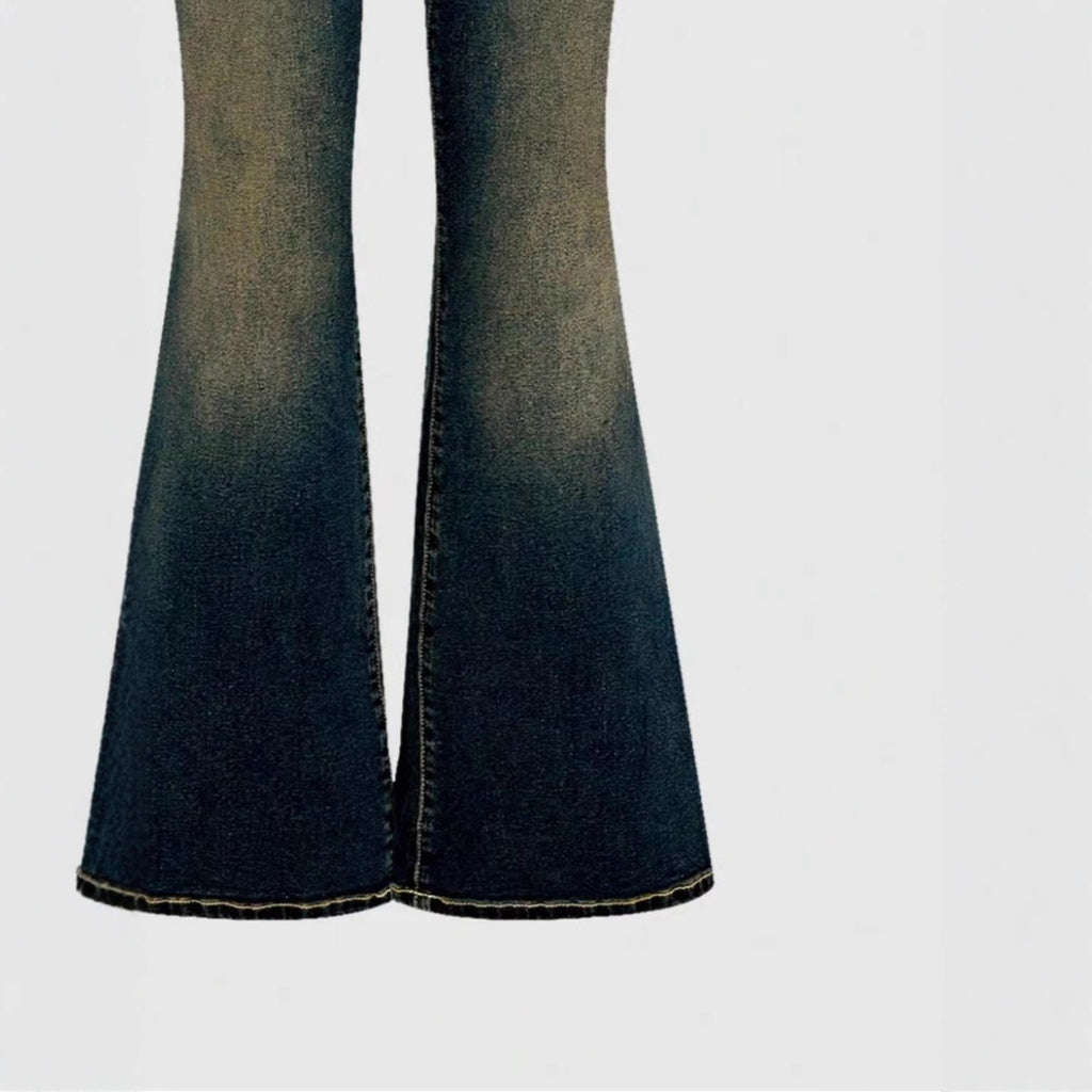 Embroidered Flared Jeans