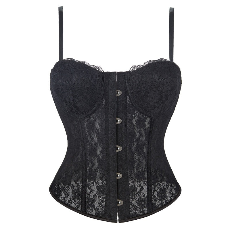 Lace Hook-Front Corset