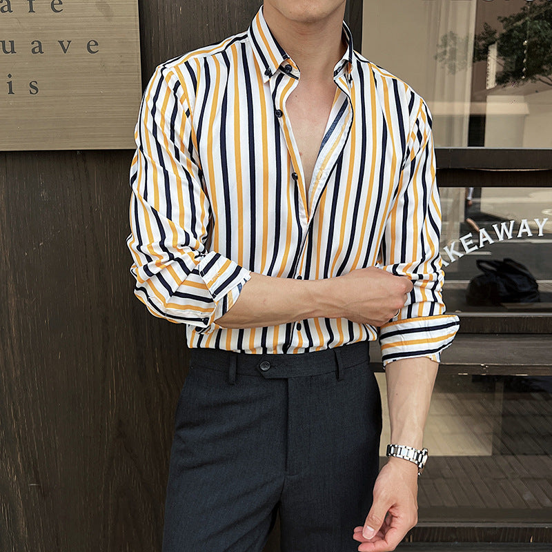 Striped Long-Sleeve Shirt