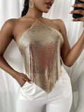 Sequin Halter Top