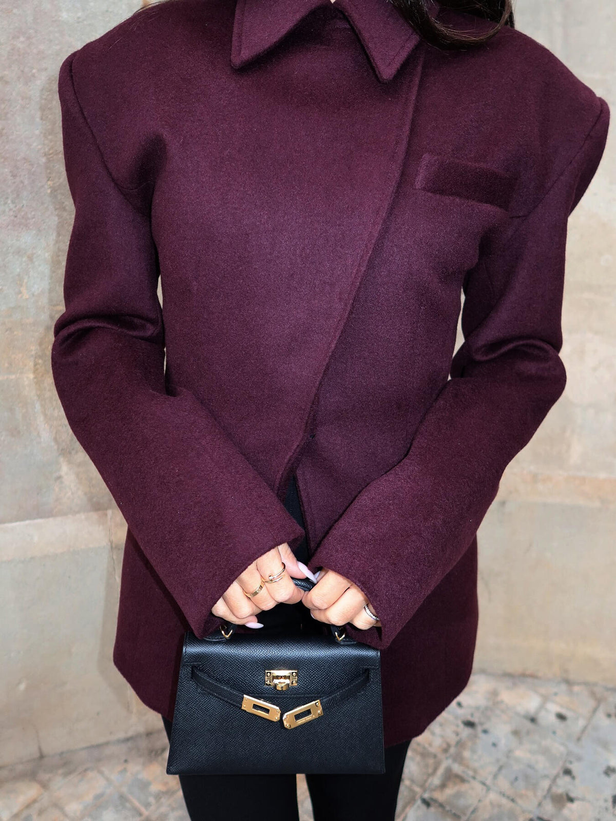 Cross-Placket Blazer