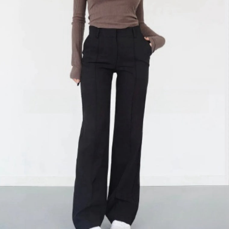 Tailored Straight-Leg Pants